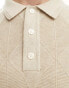 Фото #6 товара Abercrombie & Fitch knitted polo in oatmeal marl