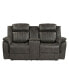 Фото #2 товара White Label Lola 74" Double Reclining Loveseat