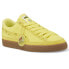 Фото #2 товара Puma Sponge X Suede Lace Up Mens Yellow Sneakers Casual Shoes 39100801