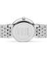 ფოტო #2 პროდუქტის Women's Swiss Florence Classic Diamond Accent Stainless Steel Bracelet Watch 30mm