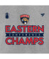 ფოტო #2 პროდუქტის Men's Heather Gray Florida Panthers 2024 Eastern Conference Champions Locker Room Big Tall T-Shirt