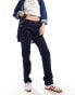 Фото #3 товара Stradivarius STR comfort fit straight leg jean in dark blue