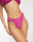 Brave Soul – Bikinihose mit hohem Bund in Rosa