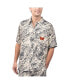 ფოტო #1 პროდუქტის Men's Tan Washington Commanders Sand Washed Monstera Print Party Button-Up Shirt