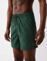 Bershka crinkle swimshort in green