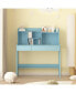 Фото #1 товара Modern Kids Desk & Chair Set: Compact, Multi-Storage, Blue