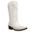 Roper Riley Scroll Embroidered Snip Toe Cowboy Womens White Casual Boots 09-021 10.5 - фото #2