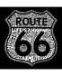 Women's T-Shirt with Route 66 Life Is A Highway Word Art