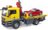bruder 03750 - Man TGS Tow Truck with Roadster, Light & Sound Module - 1:16 Tow Truck Transporter Sports Car Vehicle Truck Car Racing Car Caprio