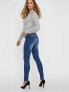 Women´s Jeans VMTANYA MR S PIPING JEANS VI350 NOOS Medium Blue Denim