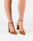 ფოტო #7 პროდუქტის Women's Tyyra Ankle Strap Pointed Toe Block Heel Pumps