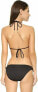 Фото #2 товара Shoshanna 262267 Women Black Solid Tie Front Bikini Top Swimwear Size C/D