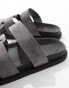 ASOS DESIGN sandals in grey faux suede grau, 39 - фото #3