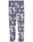 Kid Floral Ribbed Leggings - Floral 14