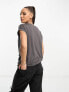 Vero Moda Aware round neck t-shirt in dark grey