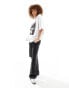 ASOS DESIGN boyfriend t-shirt with established chain graphic in white Белый, S - EU 36-38 - фото #4