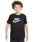 Фото #1 товара Big Kids Sportswear Cotton Logo Graphic T-Shirt