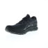 Asics Gel-Nimbus 24 Mens Black Leather Extra Wide Athletic Running Shoes