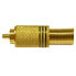 EUROCONNEX Black Line RCA Male Connector 6 mm