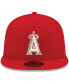Фото #3 товара Men's Red Los Angeles Angels Logo White 59FIFTY Fitted Hat