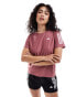 Фото #1 товара adidas Running Own The Run t-shirt in red