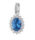 Elegant silver pendant Fancy Freedom Blue FFB11