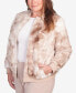 Фото #4 товара Plus Size St.Moritz Zip Up Space Dye Faux Fur Jacket