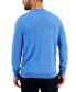 Фото #2 товара Men's Solid V-Neck Merino Wool Blend Sweater, Created for Macy's