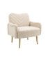 Фото #10 товара Velvet Chair, Accent Chair/ Living Room Leisure Chair With Metal Feet
