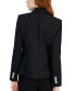 ფოტო #2 პროდუქტის Women's Twill Double-Breasted Blazer