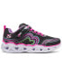 Фото #2 товара Little Girls Heart Lights - Retro Hearts Light-Up Fastening Strap Casual Sneakers from Finish Line