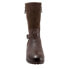 Softwalk Marlowe S1857-046 Womens Brown Narrow Leather Casual Dress Boots