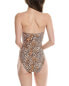 Фото #2 товара Monte & Lou Ruched Bandeau One-Piece Women's