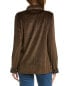 Фото #2 товара Bobeau Velour Blazer Women's Brown Xs