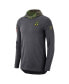 Футболка с длинным рукавом на молнии Nike Anthracite Oregon Ducks военная 2XL - фото #3