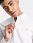 Фото #2 товара Farah Brewer cotton slim fit oxford shirt in white