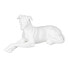 Decorative Figure White Dog 18 x 12,5 x 37 cm