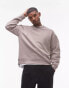 Topman relaxed fit sweatshirt in stone