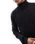 Фото #3 товара Brave Soul cotton turtle neck jumper in black