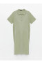 Фото #6 товара Платье для беременных LC WAIKIKI Oversize с короткими рукавами и воротником Гоммель