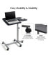 Mobile Standing Desk Height Adjustable Sit to Stand Laptop Desk