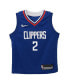 ფოტო #2 პროდუქტის Toddler Boys and Girls Kawhi Leonard Blue LA Clippers Swingman Player Jersey - Icon Edition