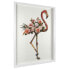 3D-Collage-Bild Flamingo mit Blumen