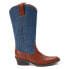 Фото #1 товара COCONUTS by Matisse Banks Pointed Toe Cowboy Womens Blue, Brown Casual Boots BA