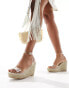 Фото #1 товара South Beach espadrille wedge sandals in clear