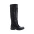 A.S.98 Tye 516338-201 Womens Black Leather Zipper Knee High Boots 6