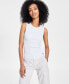 Фото #1 товара Футболка Calvin Klein Jeans женская безрукавка без швов Rib Spill
