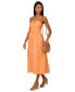 ფოტო #3 პროდუქტის Women's Ruched-Bodice Halter Dress