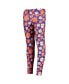 Big Girls Orange, Purple Clemson Tigers Stacked Mascot Leggings