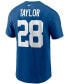 Фото #3 товара Men's Jonathan Taylor Royal Indianapolis Colts Player Name and Number T-shirt